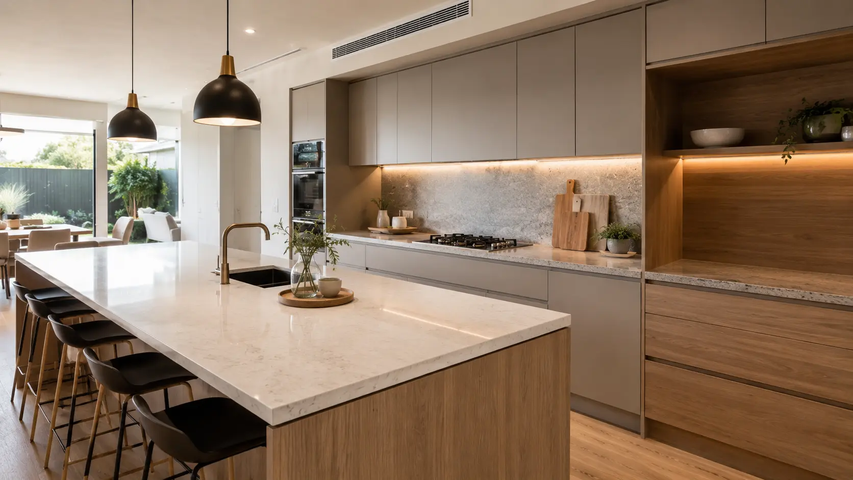 Kitchen Worktop Guide Quartz vs Granite vs Laminate for Perth Homes